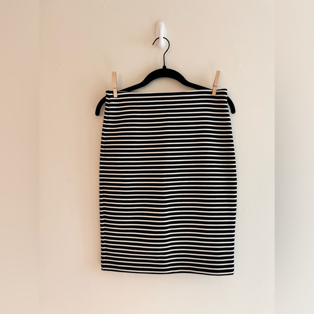 Loft Striped Pencil Skirt